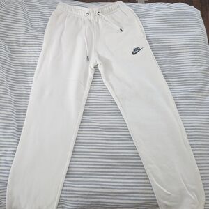 Nike White Sweatpants